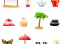 かわいい！夏のビーチに関するクリップアート･イラスト素材集