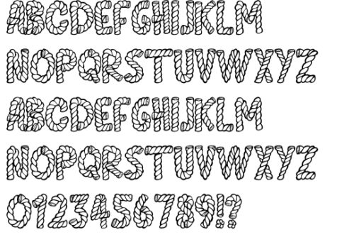 ユニーク!ロープをモチーフにデザインされた欧文フリーフォント2種類 - Free-Style – ALL FREE