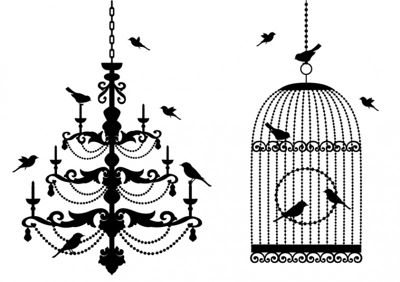 ロマンティック素材 かわいい鳥かごと小鳥の無料イラストを集めました 商用可もあり Ai Eps Free Style All Free