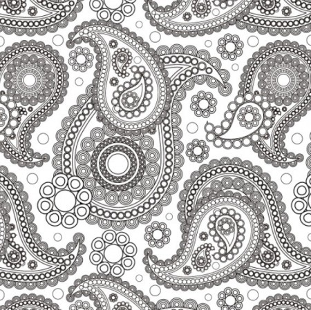 Black-and-White-Paisley-Pattern-450x449