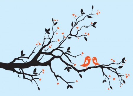 Branches-on-a-pair-of-birds-vector-materia-01-450x327
