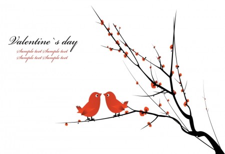 Branches-on-a-pair-of-birds-vector-materia-02-450x308