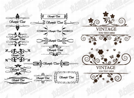 European-young-lace-Vector-material