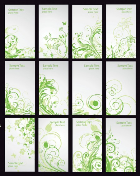 Green-Floral-Card-Vector-Set--450x565