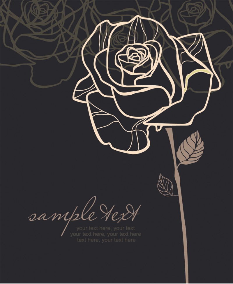 バレンタインカードのデザインに バラのベクターイラスト素材まとめ Ai Eps Free Style All Free