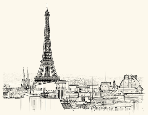 おしゃれ フランス パリ がイメージのベクターイラスト素材まとめ Ai Eps Svg Free Style All Free