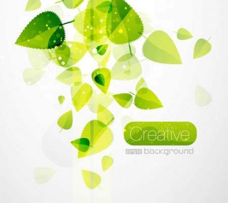 Spring-Vector-Green-Leaves--450x399
