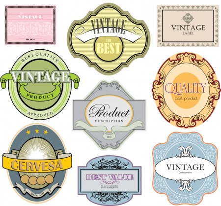 Vintage-Labels-Vector