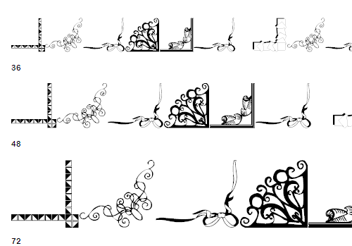 飾り枠、コーナー飾りのフリーフォント（psも有り） － Free-Style