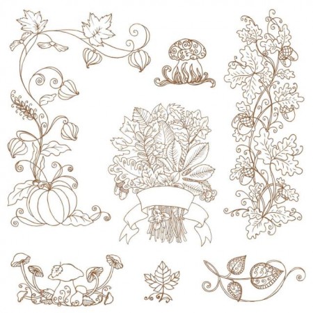 floral-fall-ornaments-vector-02-450x450