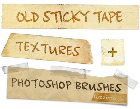 fzm-Old-Sticky-Tape-Textures-Photoshop-Brushes-01-450x351