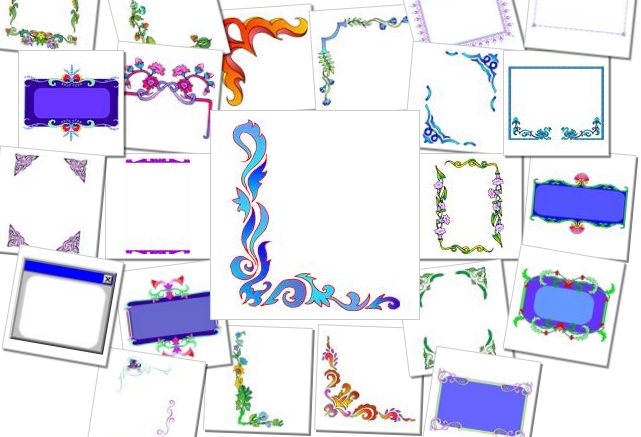 トップ100飾り枠 ワード 花の画像